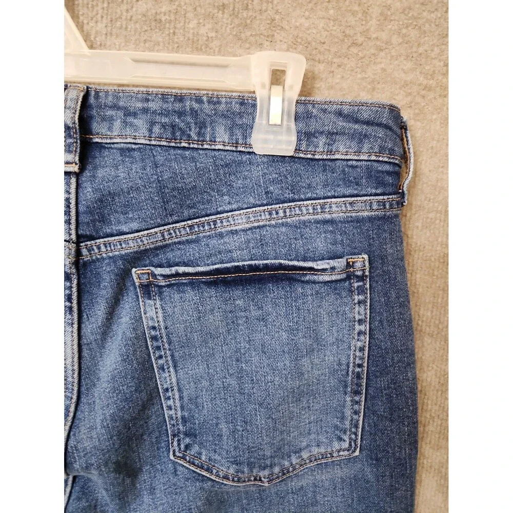 Old Navy OG Straight Ankle Jeans Womens 14 Blue High Rise Stretch NEW_7